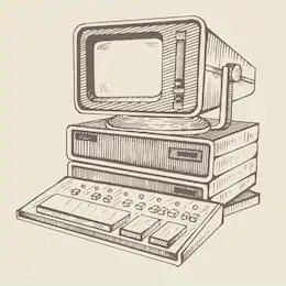computador soviético DVK-2 (anos 80)